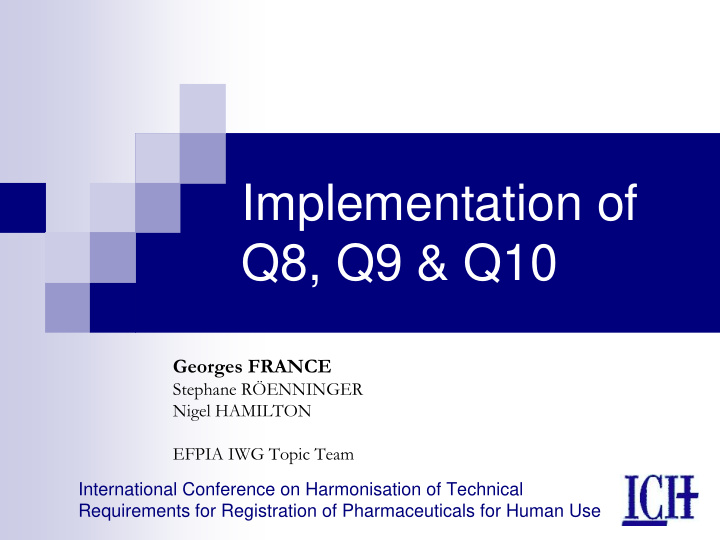 implementation of q8 q9 q10