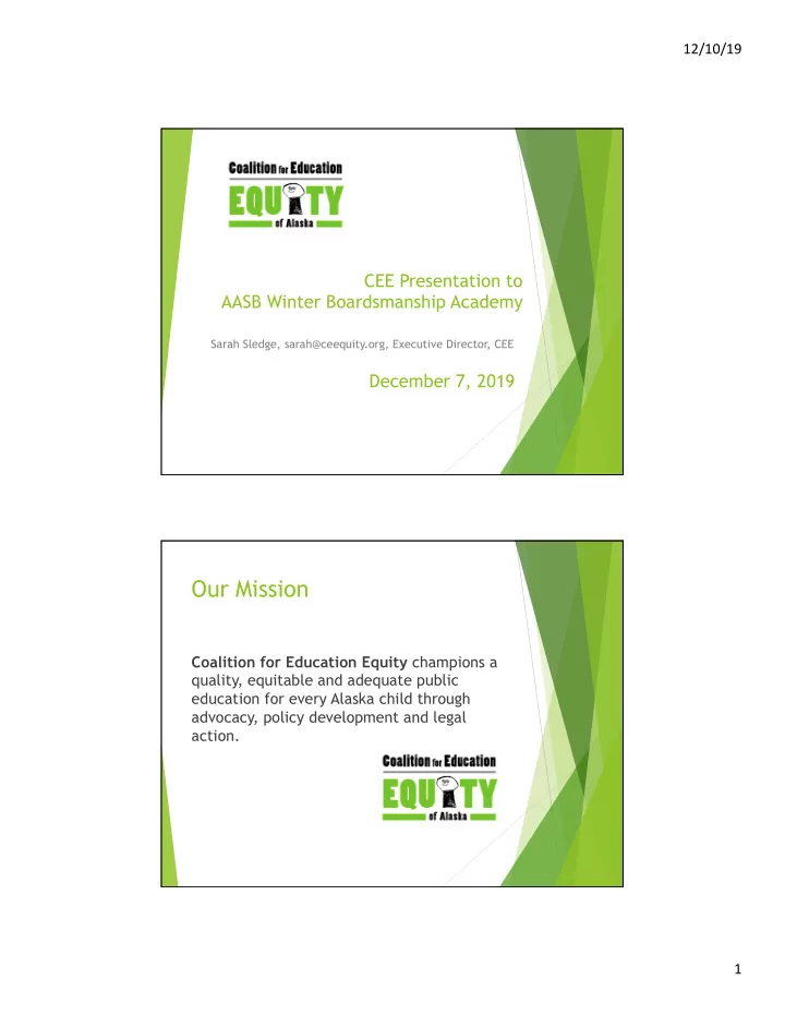 our mission
