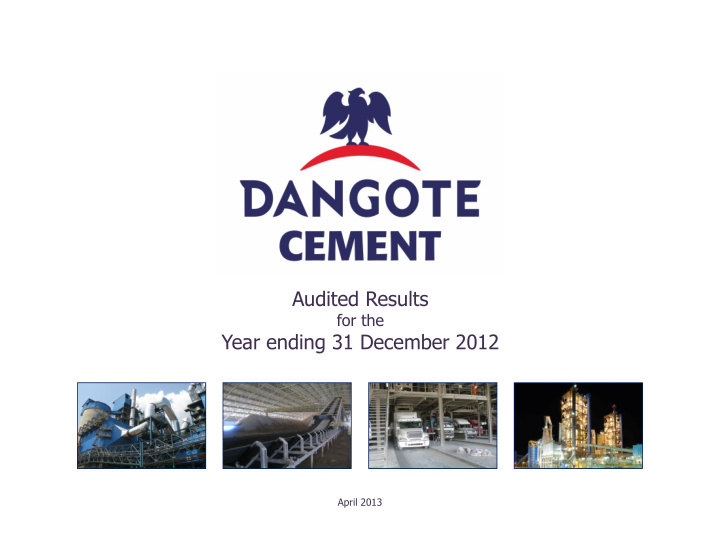 year ending 31 december 2012