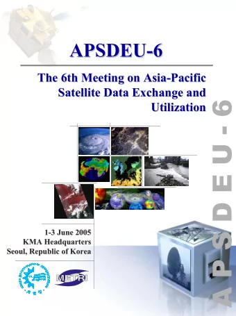 6  Utilization  Utilization  A P S D E U -  A P S D E U -  1-  -3  3 June 2005  June 2005  1  KMA