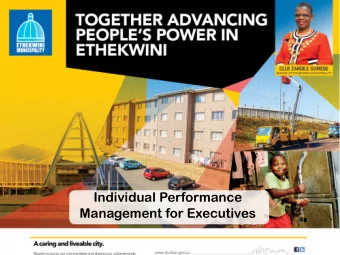 Individual Performance  Management for Executives  LEGISLATIVE FRAMEWORK  The Constitution of