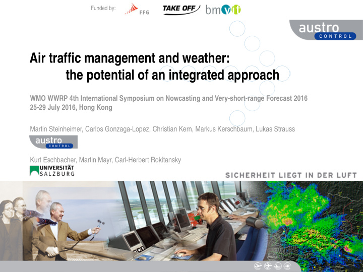 air traffic management and weather the potential of an