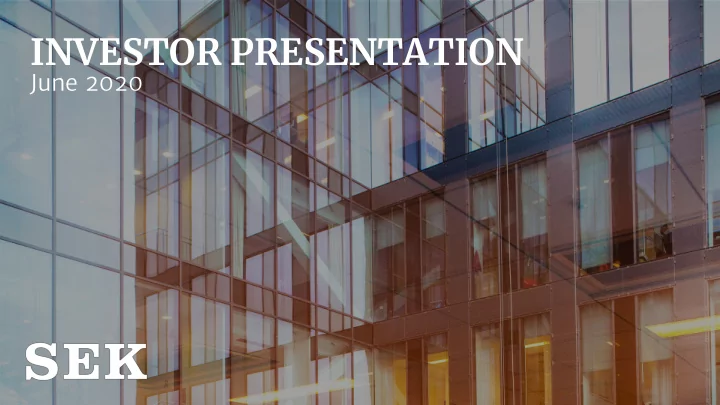 investor presentation