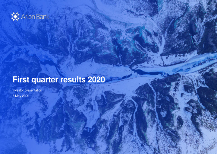 first quarter results 2020