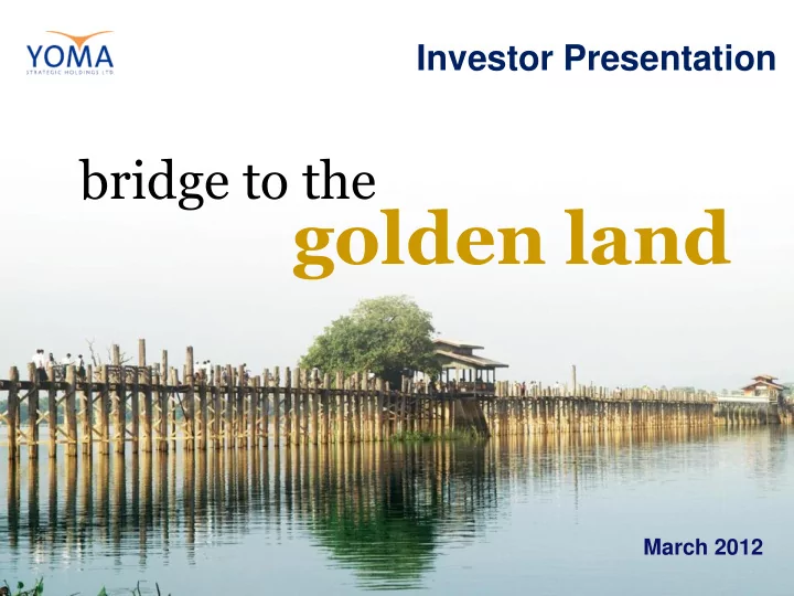 golden land