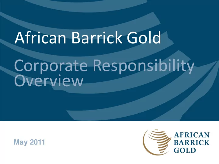 african barrick gold