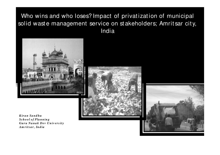 who wins and who loses impact of privatization of