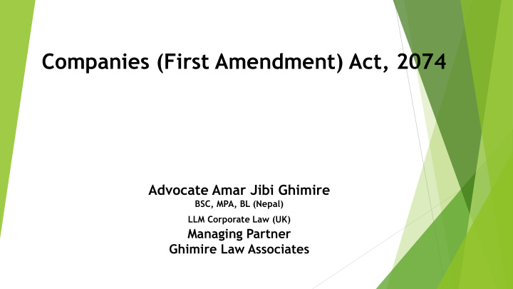 companies first amendment act 2074