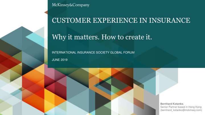 customer experience in insurance