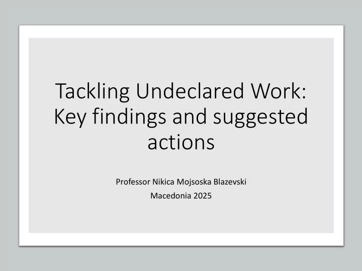 tackling undeclared work key findings and suggested
