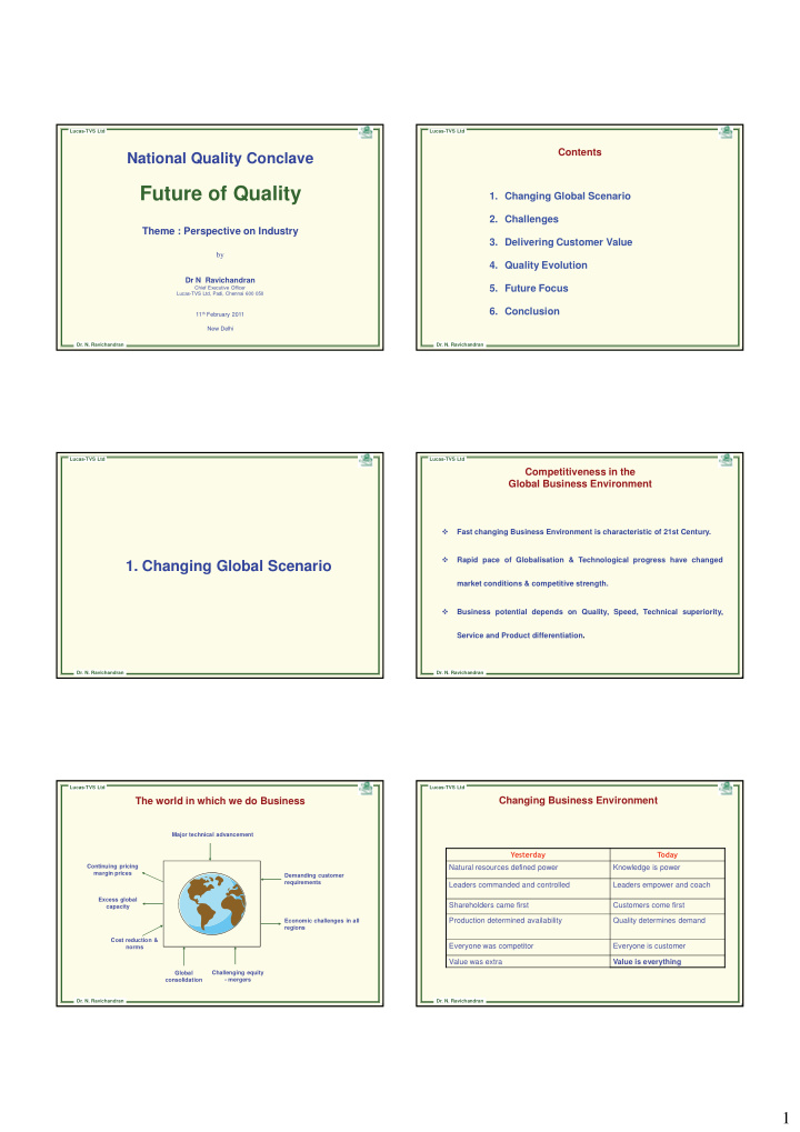 future of quality