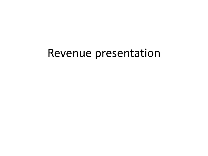 revenue presentation refund of taxes