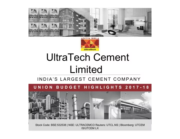 ultratech cement limited