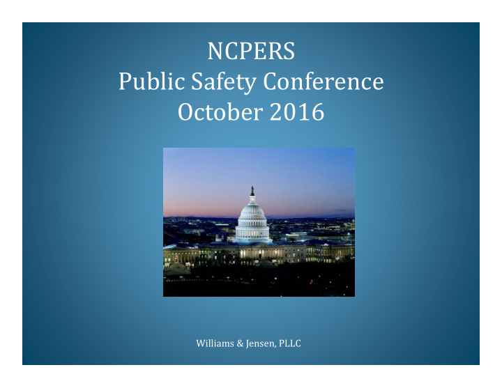 ncpers public safety conference october 2016