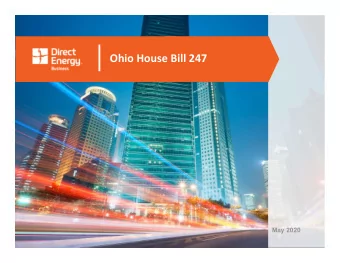 Ohio House Bill 247  May 2020  House Bill 247  Smart grid: Expand and grow  Infrastructure: Match