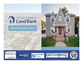 Home Preservation Initiative  Our housing stock isnt getting any younger!  The Home Preservation