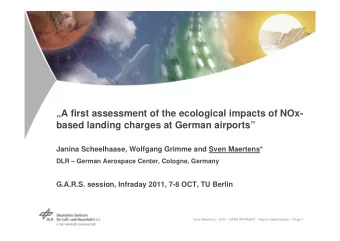 A first assessment of the ecological impacts of NOx-  based landing charges at German