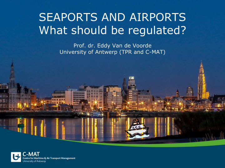seaports and airports what should be regulated