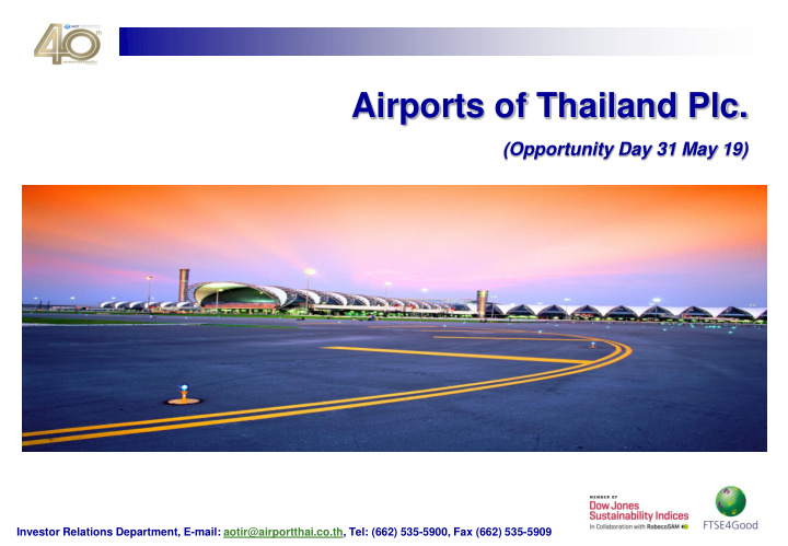 airports of thailand plc