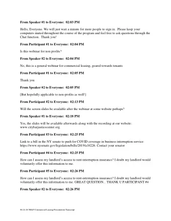 From Speaker #1 to Everyone:  02:03 PM  Hello, Everyone. We will just wait a minute for more people