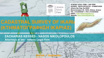 CADASTRAL SURVEY OF IKARIA (   )  ZACHARIAS KESSES -