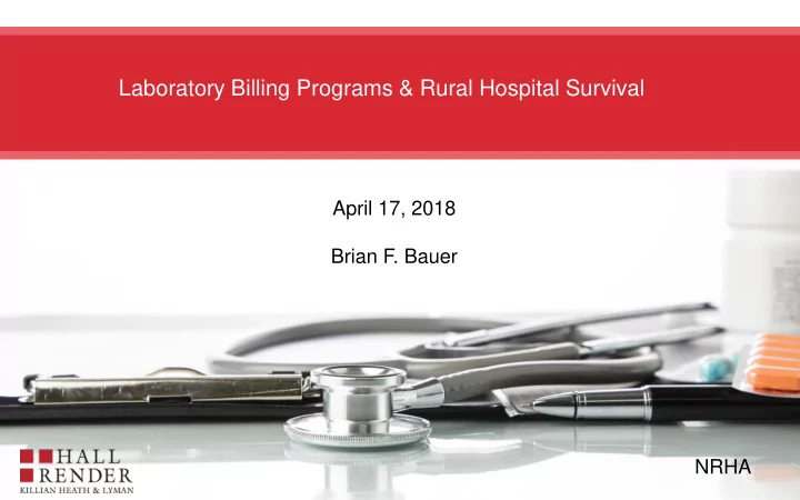 laboratory billing programs rural hospital survival