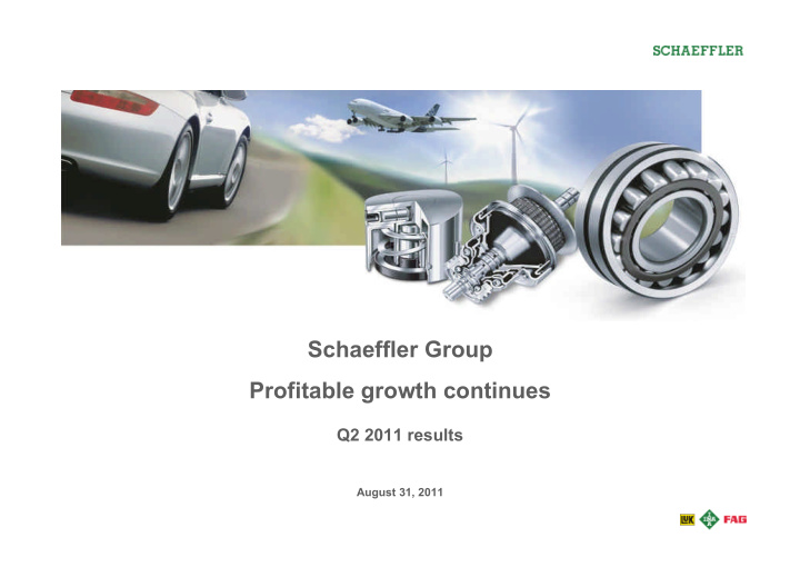 schaeffler group profitable growth continues