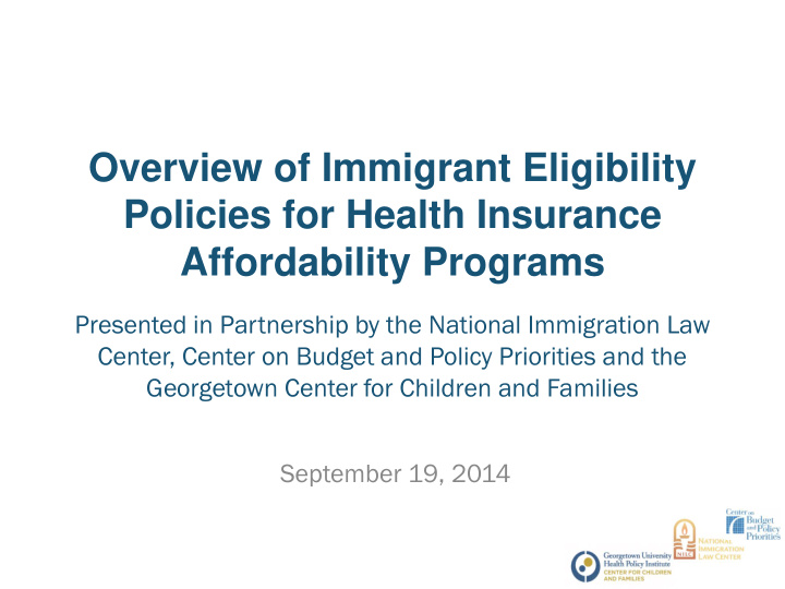policies for health insurance