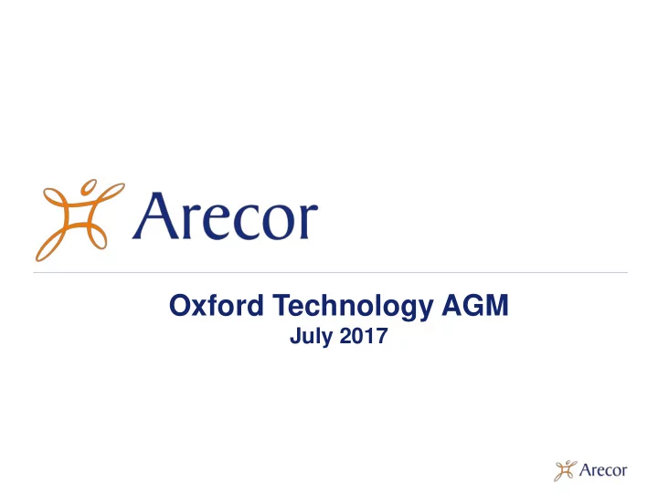 oxford technology agm