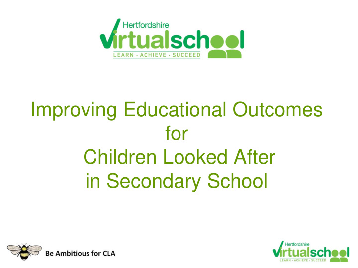 improving educational outcomes