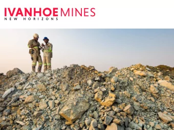 Forward-looking statements &amp; Qualified Person Certain statements in presentation constitute