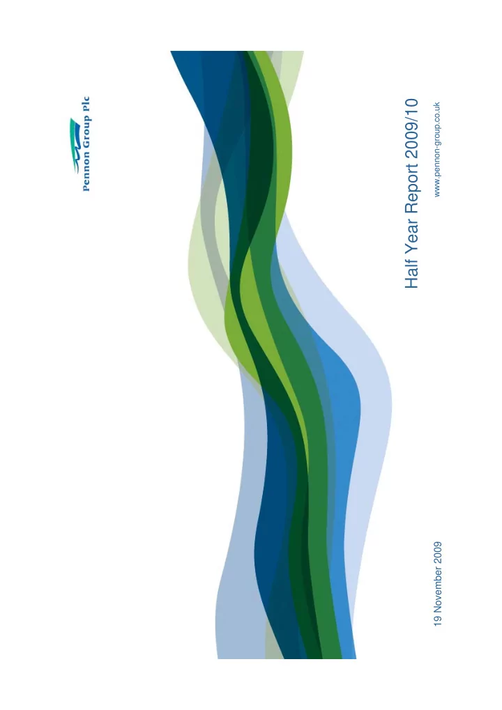 half year report 2009 10