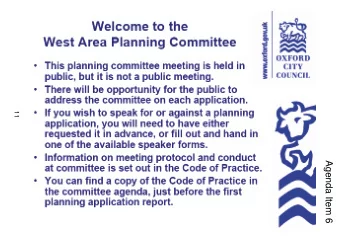 West Area Planning  Committee 13 th July 2011  Agenda Item 6  Site Location  Plan  12   N  View