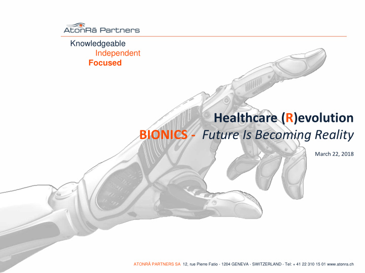 healthcare r evolution bionics future is becoming reality