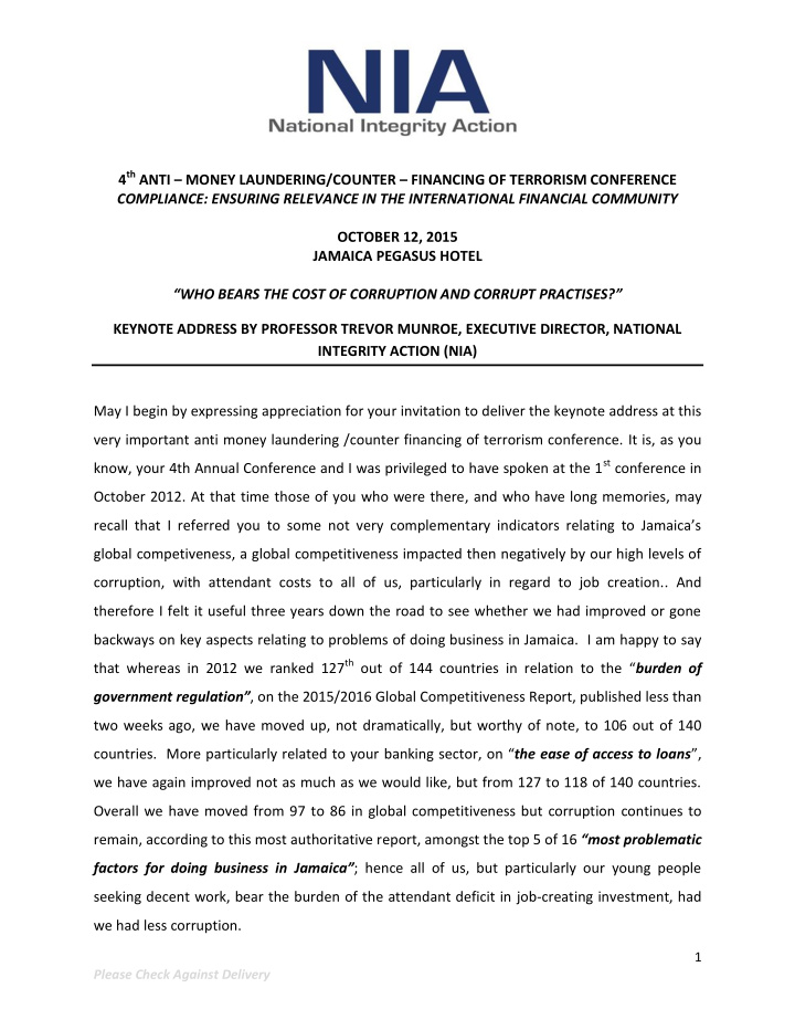 4 th anti money laundering counter financing of terrorism