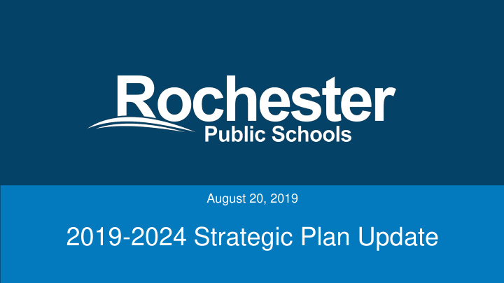 2019 2024 strategic plan update agenda