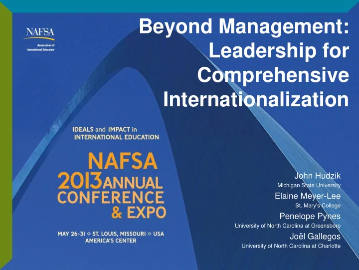 beyond management