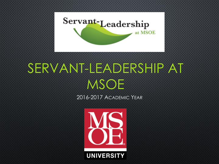 servant leadership at