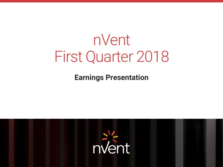 first quarter 2018