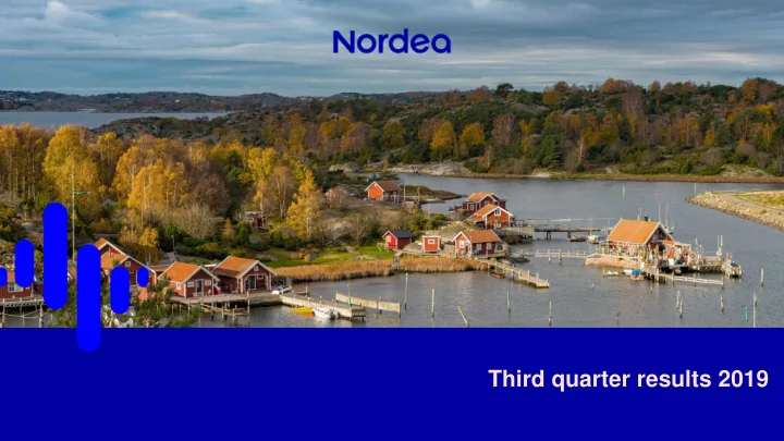 third quarter results 2019 disclaimer