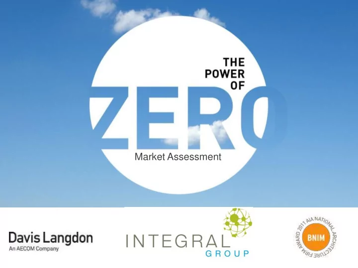 market assessment agenda market assessment