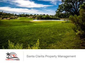Santa Clarita Property Management  About CaliforniaLeasing.com - Santa Clarita Property Management