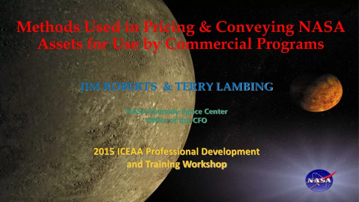 assets for use by commercial programs
