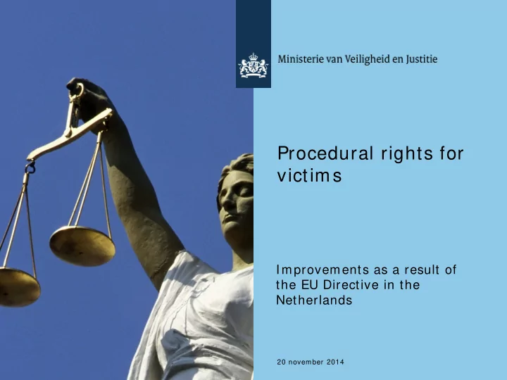 procedural rights for victims