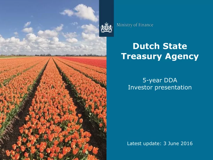 dutch state treasury agency