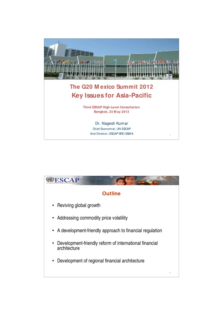 key issues for asia pacific