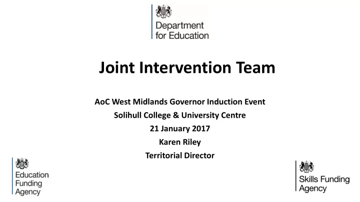 joint intervention team