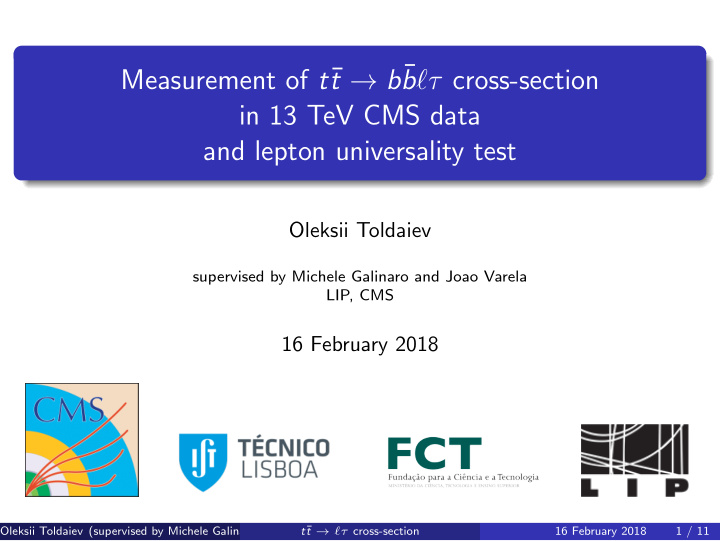 t b measurement of t b cross section in 13 tev cms data