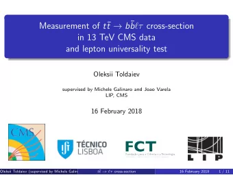 t  b  Measurement of t  b  cross-section  in 13 TeV CMS data  and lepton universality