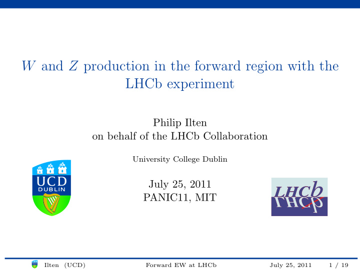 w and z production in the forward region with the lhcb